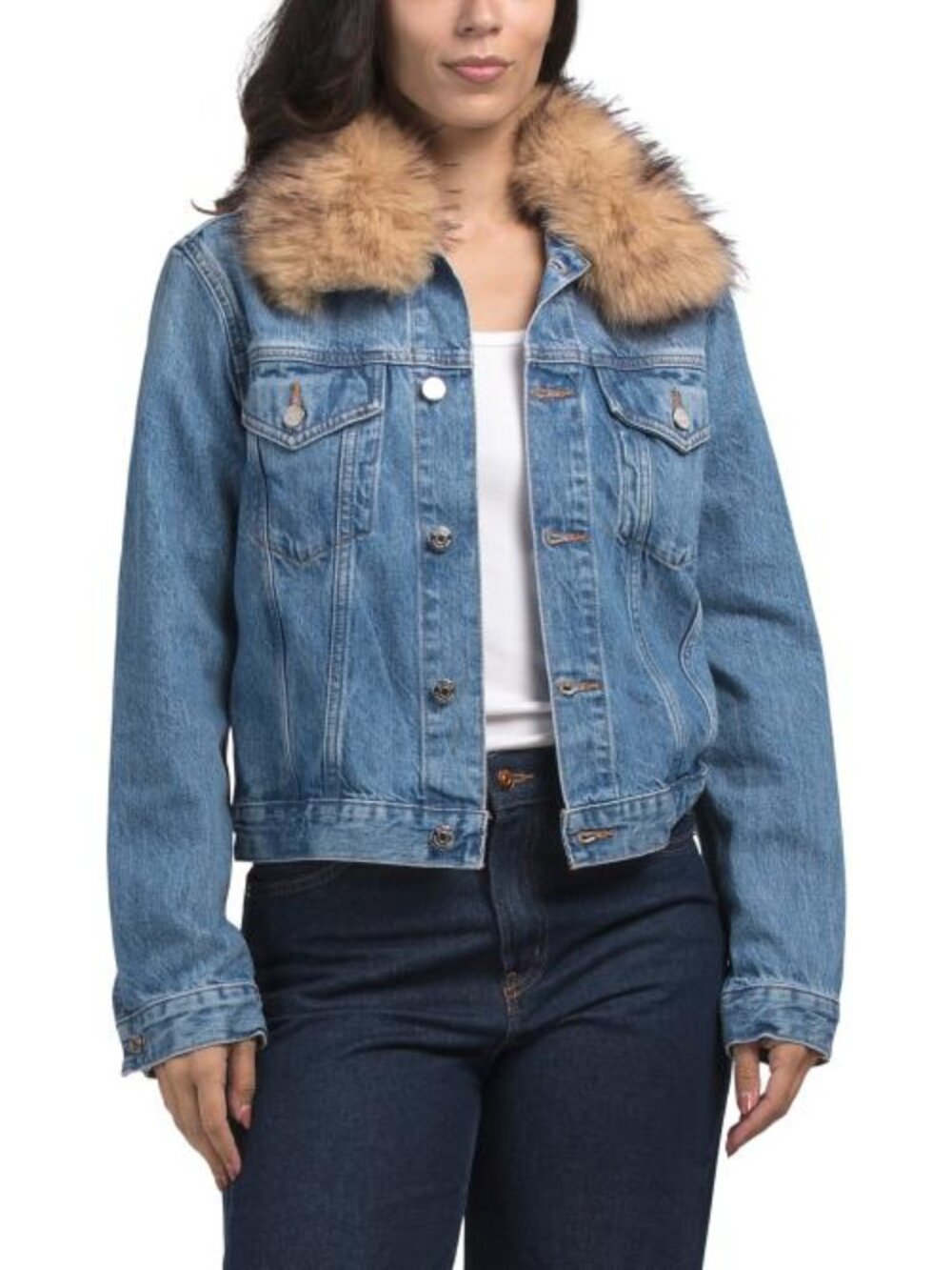 ETICA The Pixie Jacket With Faux Fur Collar
